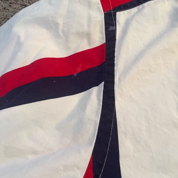 Vintage Nautica White Shirt with Red and Blue Accents - Picture 5 of 6
